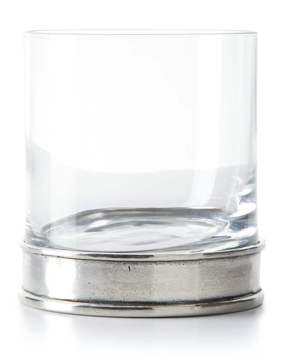 Pewter and Glass Double Old-Fashioned